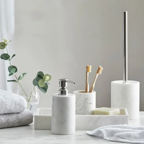Dorma Purity Marble Toilet Brush Holder 5 Dorma Purity Marble Toilet Brush Holder - Image 3