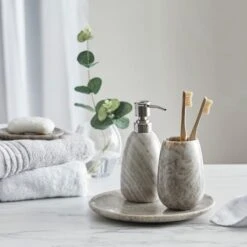 Dorma Purity Marble Natural Soap Dish 8 Dorma Purity Marble Natural Soap Dish -Lollipop 1000180611 alt05