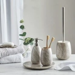 Dorma Purity Marble Natural Toilet Brush 7 Dorma Purity Marble Natural Toilet Brush -Lollipop 1000180616 alt04