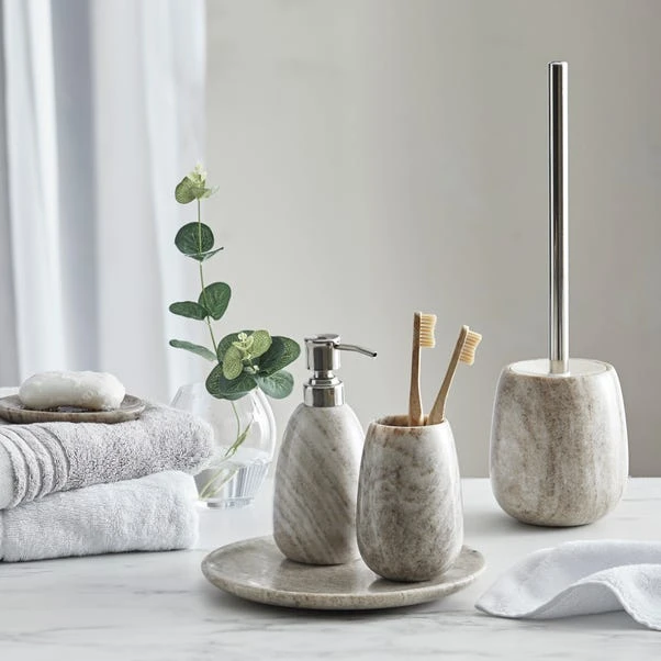 Dorma Purity Marble Natural Toilet Brush 5 Dorma Purity Marble Natural Toilet Brush - Image 3