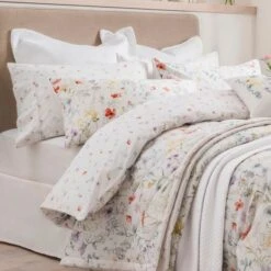 Dorma Wildflower 300 Thread Count 100% Cotton Duvet Cover 21 Dorma Wildflower 300 Thread Count 100% Cotton Duvet Cover -Lollipop 30239281 alt01