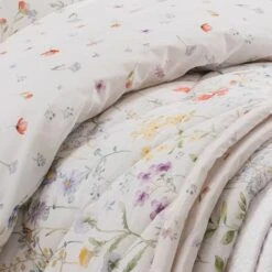 Dorma Wildflower 300 Thread Count 100% Cotton Duvet Cover 19 Dorma Wildflower 300 Thread Count 100% Cotton Duvet Cover -Lollipop 30239282 alt06