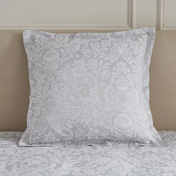 Dorma Winchester Grey Continental Square Pillowcase 3 Dorma Winchester Grey Continental Square Pillowcase