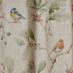 Dorma Woodland Birds Pencil Pleat Curtains 30 Dorma Woodland Birds Pencil Pleat Curtains -Lollipop 30413581 alt02