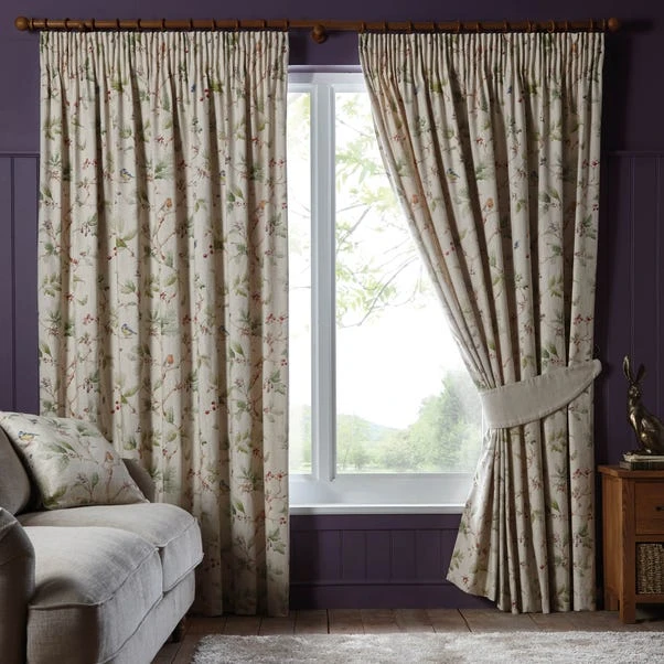 Dorma Woodland Birds Pencil Pleat Curtains 3 Dorma Woodland Birds Pencil Pleat Curtains - Image 2