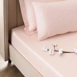 Dorma Smooth & Soft 300 Thread Count Cotton Sateen Fitted Sheet 39 Dorma Smooth & Soft 300 Thread Count Cotton Sateen Fitted Sheet -Lollipop 30624326