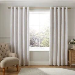 Dorma Acanthus Jacquard Blackout Eyelet Curtains 23 Dorma Acanthus Jacquard Blackout Eyelet Curtains -Lollipop 30645007 alt01