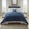 Dorma Remington Cotton Velvet Blue Bedspread -Lollipop 30646840