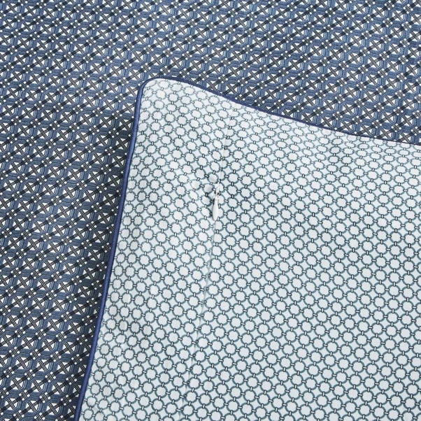 Dorma Abbotswood 100% Cotton Navy Duvet Cover And Pillowcase Set 6 Dorma Abbotswood 100% Cotton Navy Duvet Cover And Pillowcase Set - Image 4