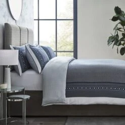 Dorma Abbotswood 100% Cotton Navy Duvet Cover And Pillowcase Set 18 Dorma Abbotswood 100% Cotton Navy Duvet Cover And Pillowcase Set -Lollipop 30711618 alt01