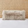 Dorma Natural Sheepskin Long Boudoir Cushion -Lollipop 30728465