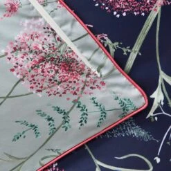 Dorma Winter Garden Navy 100% Cotton Oxford Pillowcase Pair 9 Dorma Winter Garden Navy 100% Cotton Oxford Pillowcase Pair -Lollipop 30729455 alt02