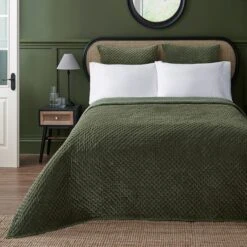 Dorma Genevieve Green Bedspread -Lollipop 30733966
