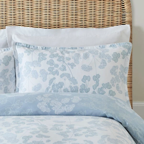 Dorma Daylesford Blue 100% Cotton Oxford Pillowcase Pair 3 Dorma Daylesford Blue 100% Cotton Oxford Pillowcase Pair