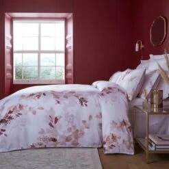 Dorma Georgiana 100% Cotton Duvet Cover And Pillowcase Set -Lollipop 30762990 alt06