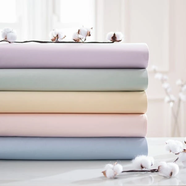 Dorma Smooth & Soft 300 Thread Count Cotton Sateen Flat Sheet 22 Dorma Smooth & Soft 300 Thread Count Cotton Sateen Flat Sheet - Image 20