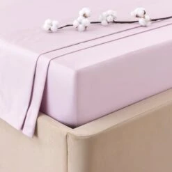 Dorma Smooth & Soft 300 Thread Count Cotton Sateen Flat Sheet 32 Dorma Smooth & Soft 300 Thread Count Cotton Sateen Flat Sheet -Lollipop 30802344 alt01