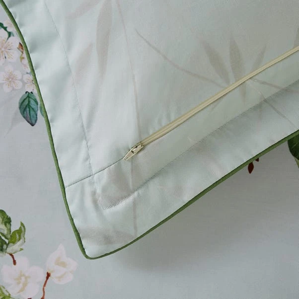 Dorma Love Bird Seafoam Oxford Pillowcase Pair 5 Dorma Love Bird Seafoam Oxford Pillowcase Pair - Image 3