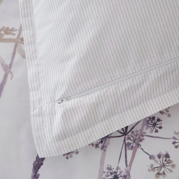 Dorma Purity Meadow Mauve Oxford Pillowcase Pair 6 Dorma Purity Meadow Mauve Oxford Pillowcase Pair - Image 4