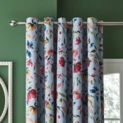 Dorma Modern Romance Vintage Blackout Eyelet Curtains -Lollipop 30862306
