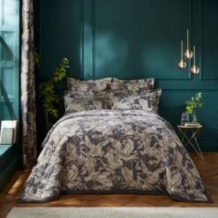 Dorma Gilded Crane Charcoal Bedspread -Lollipop 30862916