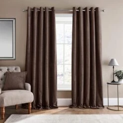Dorma Lymington Eyelet Curtains -Lollipop 30875642 alt01