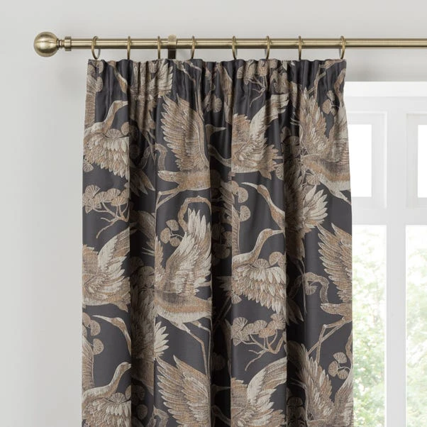 Dorma Gilded Crane Pencil Pleat Curtains 3 Dorma Gilded Crane Pencil Pleat Curtains