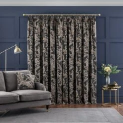 Dorma Gilded Crane Pencil Pleat Curtains 25 Dorma Gilded Crane Pencil Pleat Curtains -Lollipop 30877608 alt04