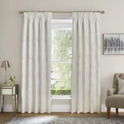 Dorma Luxe Wisteria Blackout Pencil Pleat Curtains -Lollipop 30900187 alt01
