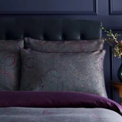 Dorma Paisley Jacquard 300 Thread Count Standard Pillowcase Pair