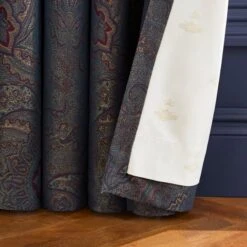 Dorma Paisley Jacquard Blackout Pencil Pleat Curtains -Lollipop 30900291 alt06