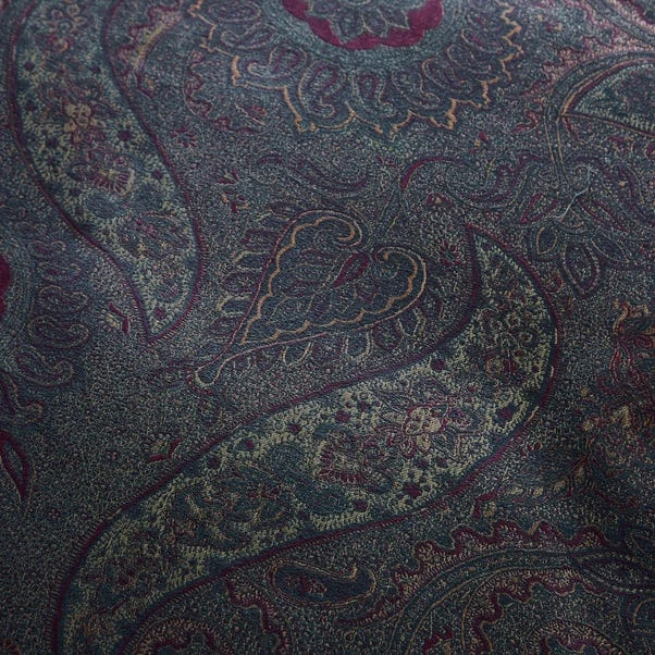 Dorma Paisley Jacquard Damson Duvet Cover And Pillowcase Set 5 Dorma Paisley Jacquard Damson Duvet Cover And Pillowcase Set - Image 3