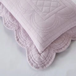 Dorma Soft Scalloped Rectangle Cushion -Lollipop 30927651 alt01