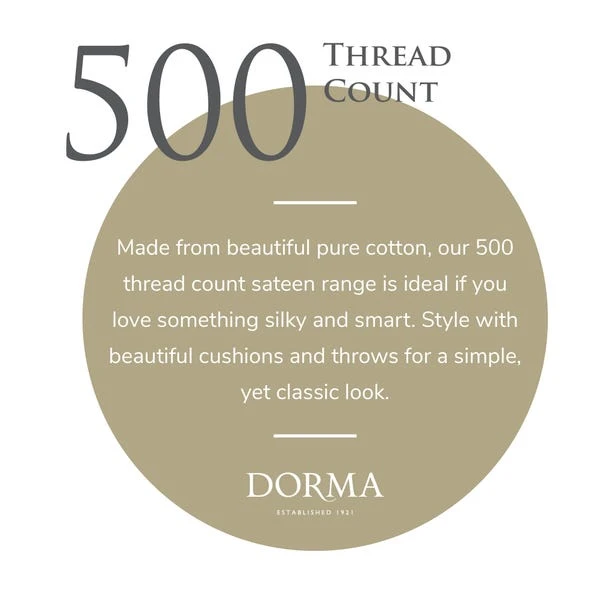 Dorma Luxurious & Silky 500 Thread Count Cotton Sateen Duvet Cover 17 Dorma Luxurious & Silky 500 Thread Count Cotton Sateen Duvet Cover - Image 15